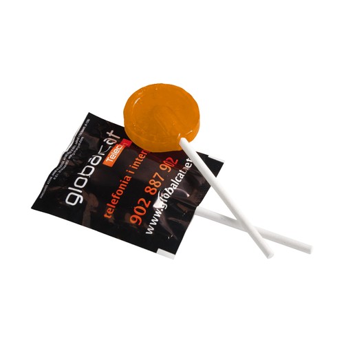 Flat round lollipop