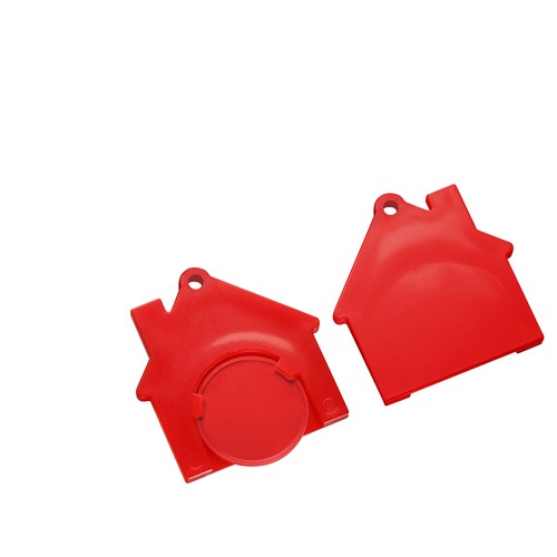 Porte-clés jeton1€ "maison"