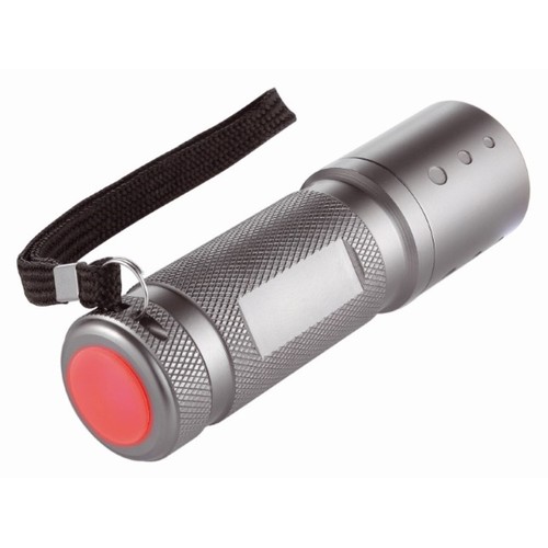 Lampe de poche Metmaxx® LED MegaBeam "Safe2GoCompact" titane