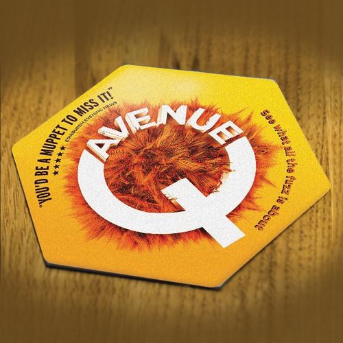 Hexagonal Shaped Premium Beer Mat Hexagonal Shaped Premium Beer Mat