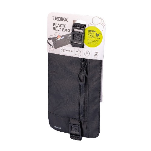 Riñonera Negra TROIKA BLACK BELT BAG Riñonera Negra TROIKA BLACK BELT BAG