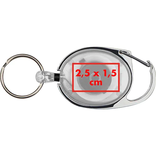 Retractable keyring with carabiner