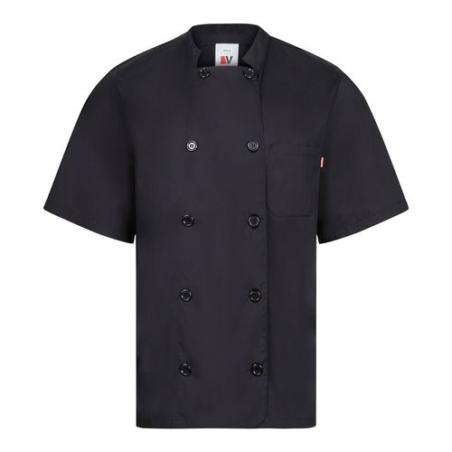 VL DURGA. Veste de cuisine à manches courtes en popeline (110g/m²), en coton (35%) et polyester (65%) VL DURGA. Veste de cuisine à manches courtes en popeline (110g/m²), en coton (35%) et polyester (65%)