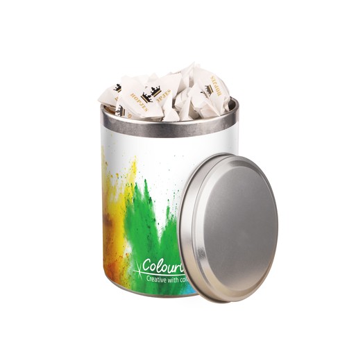 Medium round tin, 0.9 liters