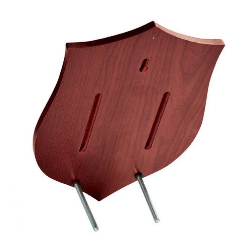 PLAQUE SHIELD MAHOGANY 190x260x15 MM PLAQUE SHIELD MAHOGANY 190x260x15 MM