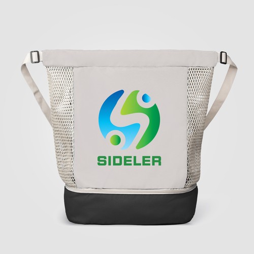 Borsa con coulisse in rete riciclata Neri - 34 L