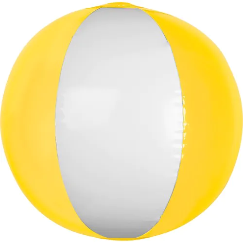 Ballon de plage bicolore coloré/transparent