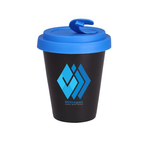Beker Freedom Small Lock 200ml satijnzwart/blauw Beker Freedom Small Lock 200ml satijnzwart/blauw