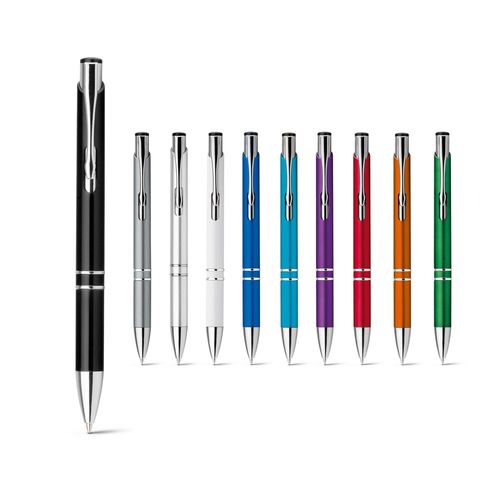 BETA PLASTIC. Penna a sfera in ABS con clip in metallo BETA PLASTIC. Penna a sfera in ABS con clip in metallo