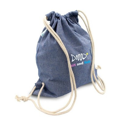 Recycled cotton and recycled polyester drawstring bag B'RIGHT | Jose Recycled cotton and recycled polyester drawstring bag B'RIGHT | Jose