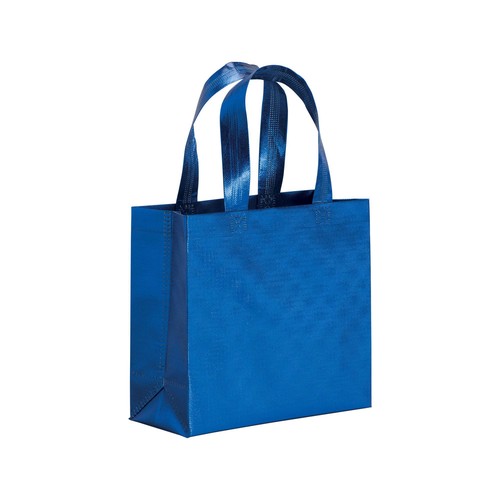 Sac shopper avec soufflet en non tissè laminé thermsoudé, anses courtes Sac shopper avec soufflet en non tissè laminé thermsoudé, anses courtes