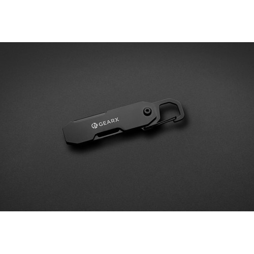 Herramienta EDC plegable Gear X con mosquetón
