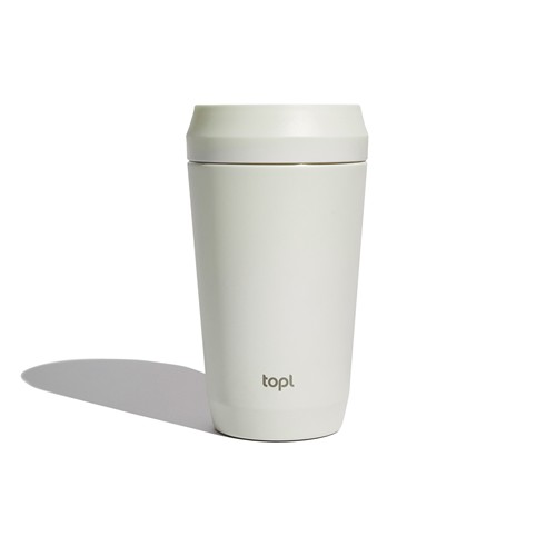Mug 354 ml avec couvercle 360 en acier recyclé Topl Mug 354 ml avec couvercle 360 en acier recyclé Topl