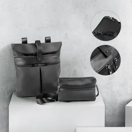 ROVER BACKPACK. Mochila de microfibra y PU ROVER BACKPACK. Mochila de microfibra y PU