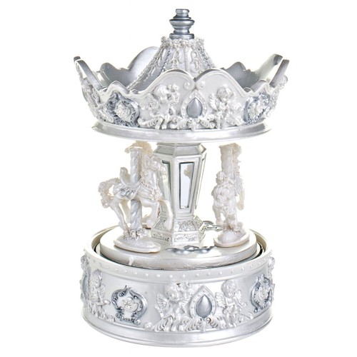 CARROUSEL ANGES BLANC/ARGENT-h=170mm CARROUSEL ANGES BLANC/ARGENT-h=170mm