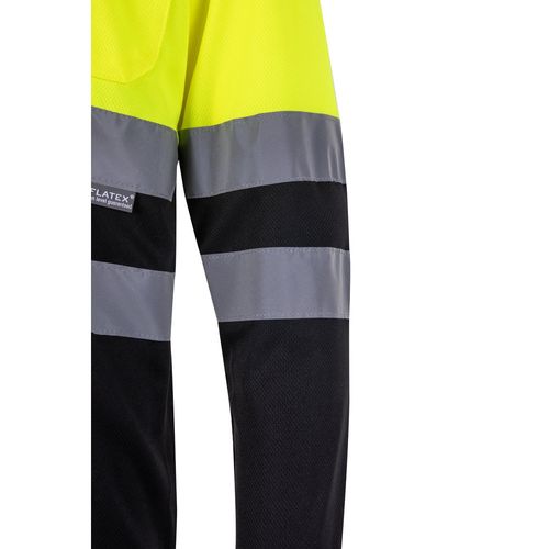 VL VULCAN LARGE. Polo bicolore (160g/m²) à manches longues, en polyester (100%) VL VULCAN LARGE. Polo bicolore (160g/m²) à manches longues, en polyester (100%)