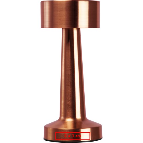 Accu tafellamp van rvs