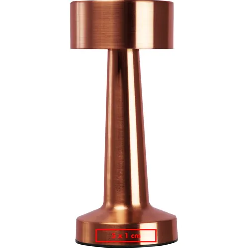 Accu tafellamp van rvs Accu tafellamp van rvs