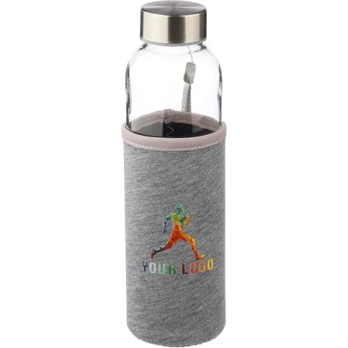 Botella de cristal con funda de neopreno Nika Botella de cristal con funda de neopreno Nika