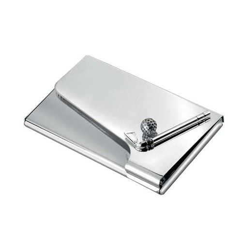 BUSINESS CARD HOLDER "GOLF