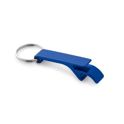 RE-BAITT. Sleutelhanger met capsuleopener van gerecycled aluminium (100% rAL)