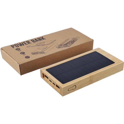 Bamboo solar power bank Elz Bamboo solar power bank Elz