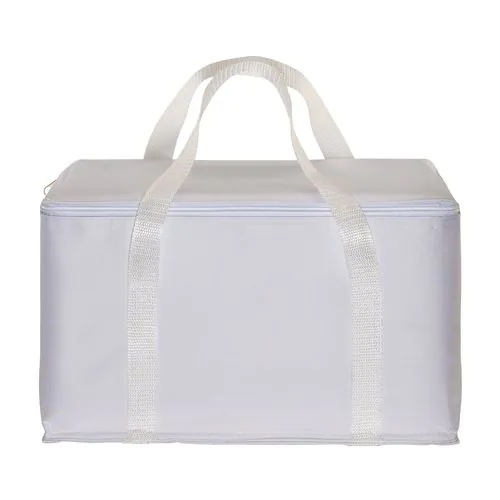 Cooler bag with silver interior