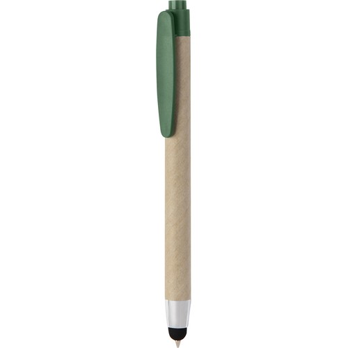 TOUCH SCREEN BALLPOINT PEN IN PLASTIC AND RECYCLED CARDBOARD TOUCH SCREEN BALLPOINT PEN IN PLASTIC AND RECYCLED CARDBOARD
