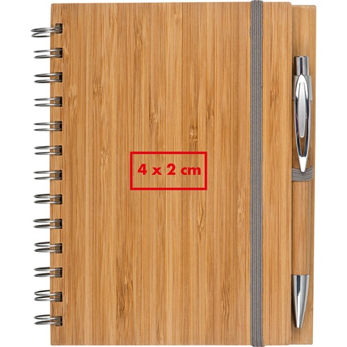 Bloc de notas con tapa de bambú A5