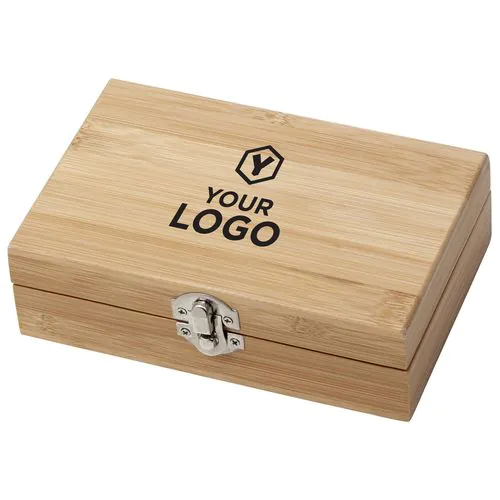 Stainless steel and bamboo wine set Leonie Stainless steel and bamboo wine set Leonie