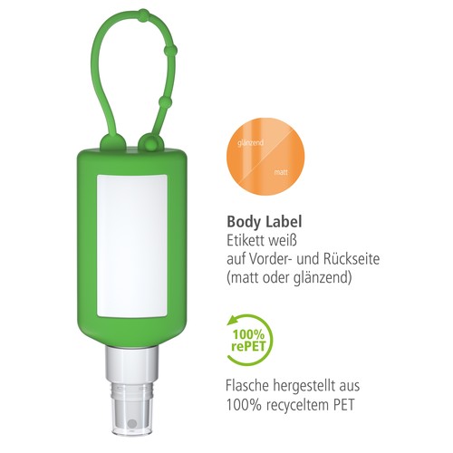 Lavender Spray, 50 ml Bumper green, Body Label (R-PET) Lavender Spray, 50 ml Bumper green, Body Label (R-PET)