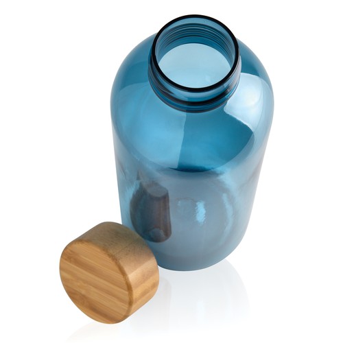 Bouteille 600ml en rPET RCS avec couvercle en bambou Bouteille 600ml en rPET RCS avec couvercle en bambou