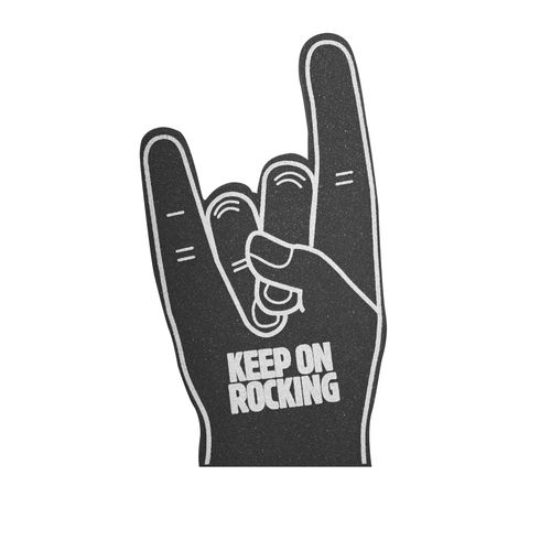 Main qui fait signe Rock Hand, marquage 1 face Main qui fait signe Rock Hand, marquage 1 face
