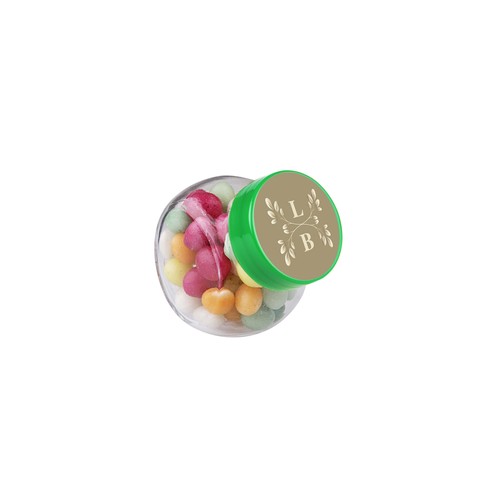 Micro pot en verre 50 ml, rempli de bonbons Micro pot en verre 50 ml, rempli de bonbons