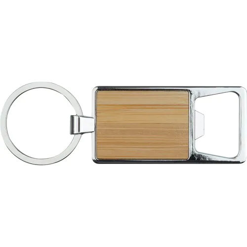 Bamboo key ring with bottle opener Bamboo key ring with bottle opener
