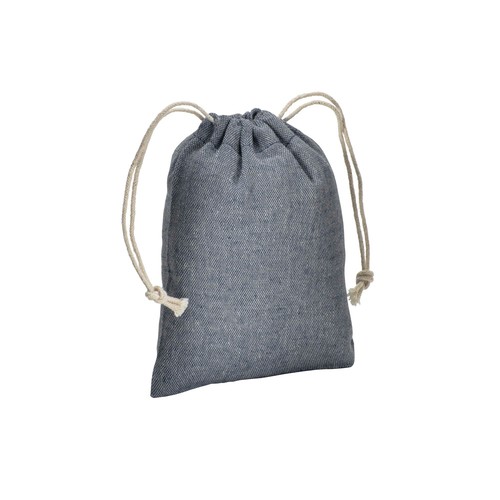 Pochon cadeau en coton recyclé 150 g/m2, 10 x 14 cm