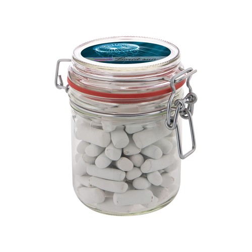 Weckpotje 0,4 liter, gevuld met snoep Weckpotje 0,4 liter, gevuld met snoep
