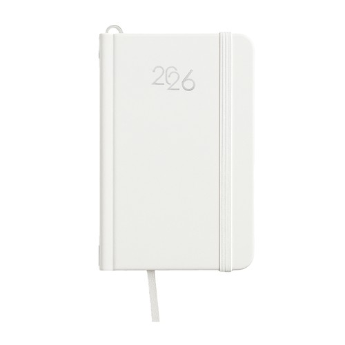 Agenda de poche hebdomadaire 2026, couverture rigide en carton laminé