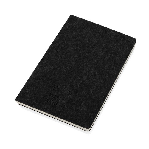 Cahier A5 en feutre recyclé certifié GRS Phrase Cahier A5 en feutre recyclé certifié GRS Phrase