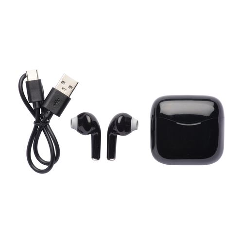Auricolari bluetooth V. 5.0 con box di ricarica