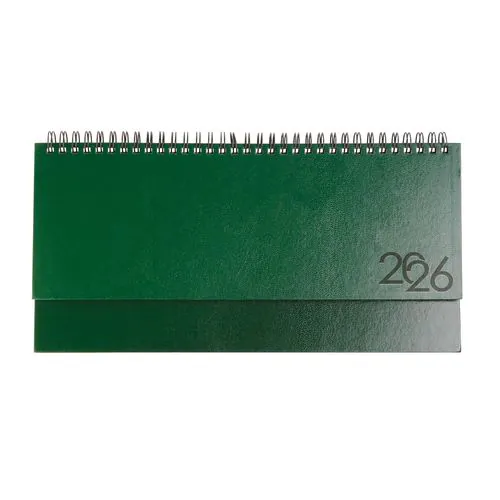 Agenda de bureau hebdomadaire 2026 avec couverture en carton laminé