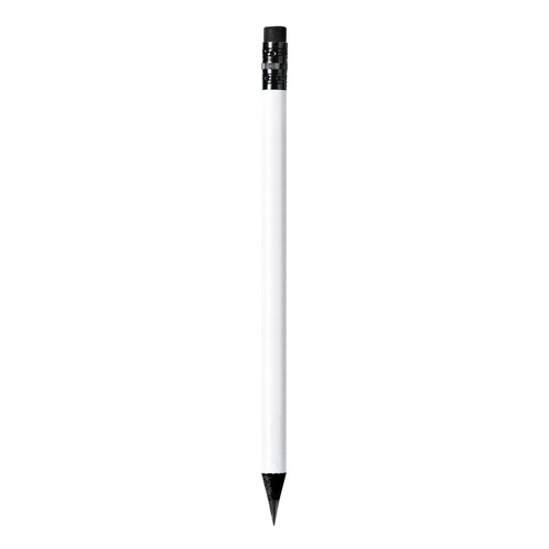 CRAYON BLANC BOIS NOIR 10X190MM CRAYON BLANC BOIS NOIR 10X190MM