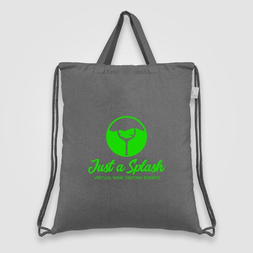 Palma - sac à cordon en coton recyclé Sac à cordon en coton recyclé 140 gsm