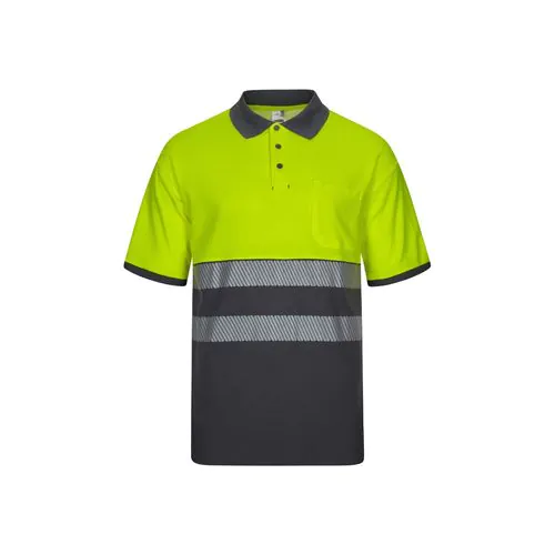 VL ACHELOUS. Polo piqué bicolore (150g/m²) à manches courtes, en coton (55%) et polyester (45%) VL ACHELOUS. Polo piqué bicolore (150g/m²) à manches courtes, en coton (55%) et polyester (45%)