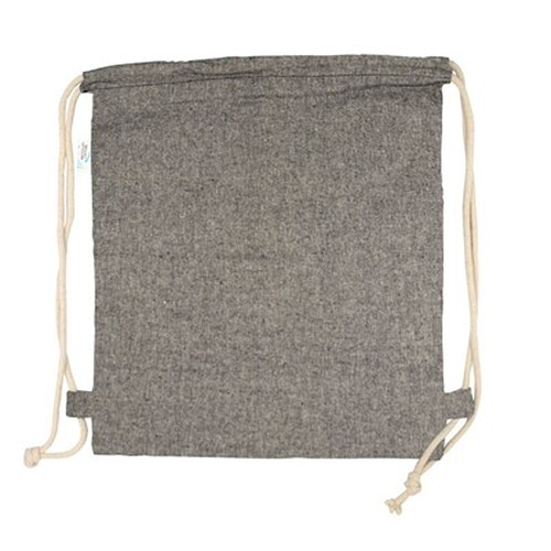 Recycled cotton and recycled polyester drawstring bag B'RIGHT | Jose Recycled cotton and recycled polyester drawstring bag B'RIGHT | Jose