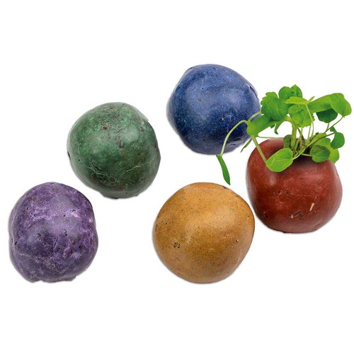 Colourful mini Flower-Balls with seeds Colourful mini Flower-Balls with seeds