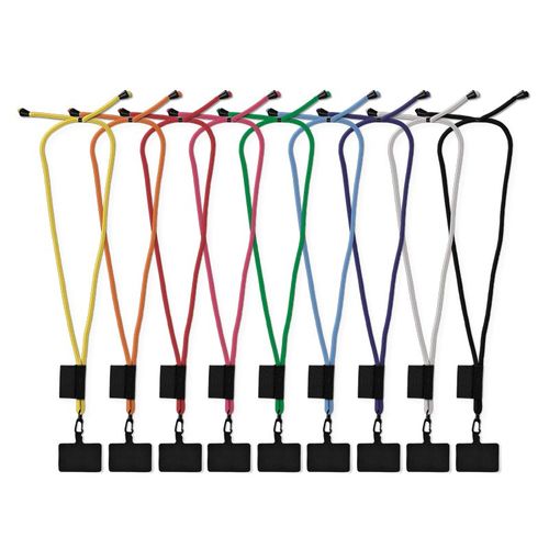 CORDÓN PARA CUELLO CON SOPORTE PARA TELÉFONO DE LONGITUD AJUSTABLE