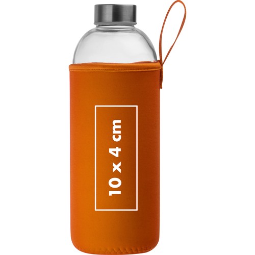 1000 ml glass bottle with neoprene sleeve