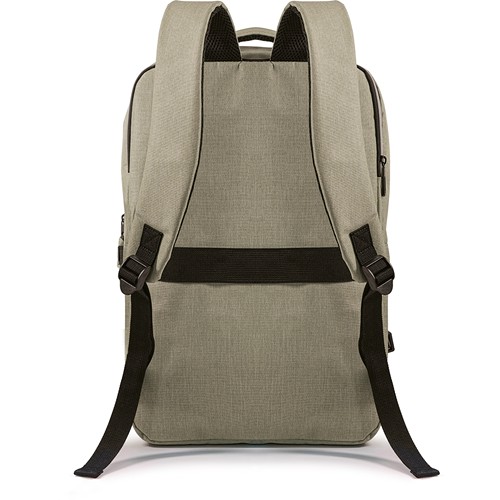 300D RPET LAPTOP BACKPACK WITH USB OUTPUT