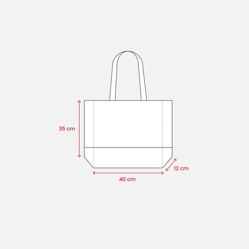 80 g/m2 non-woven fabric shopping bag with gusset and long handles 80 g/m2 non-woven fabric shopping bag with gusset and long handles